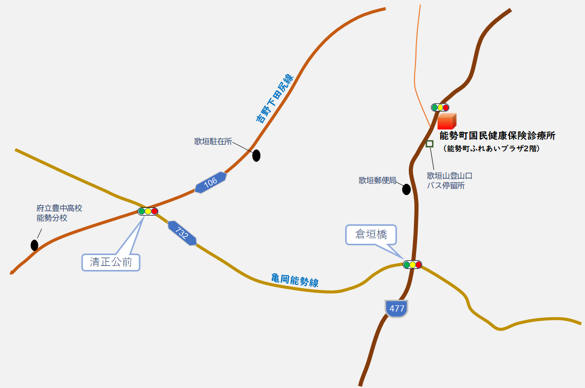 国保診療所地図　詳細は下記に