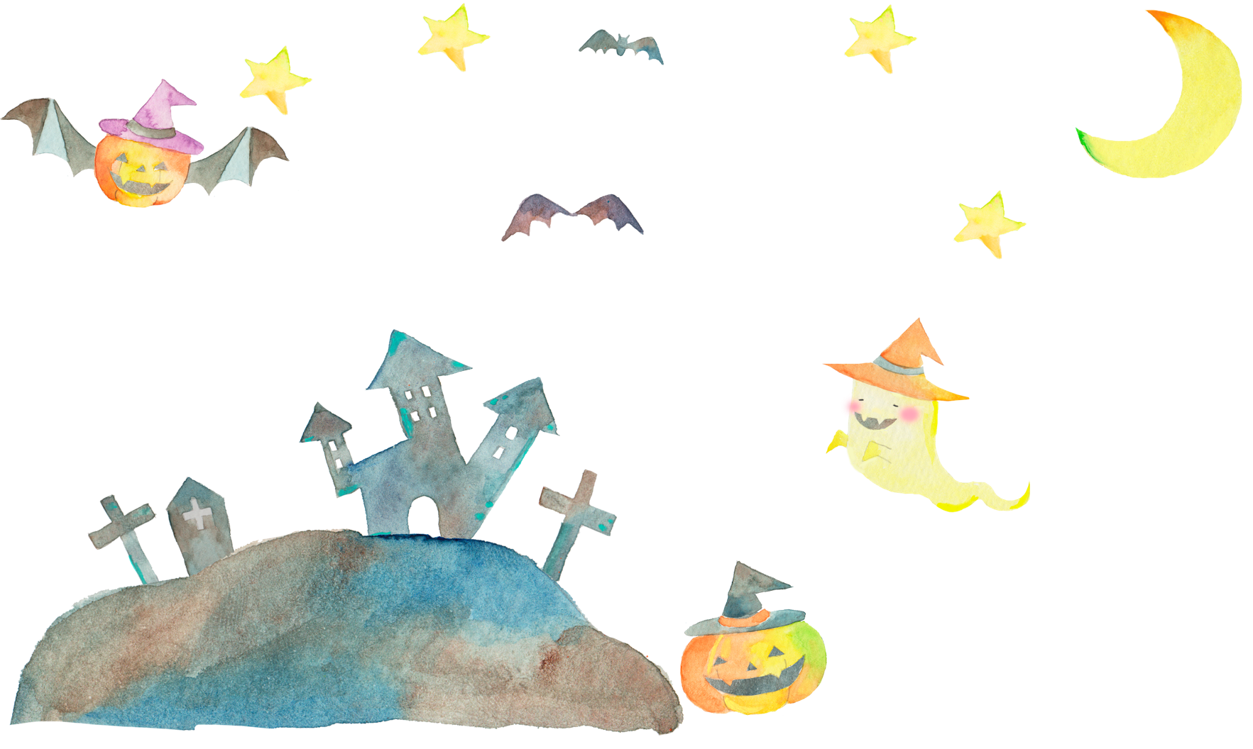 ハロウィン かぼちゃの絵