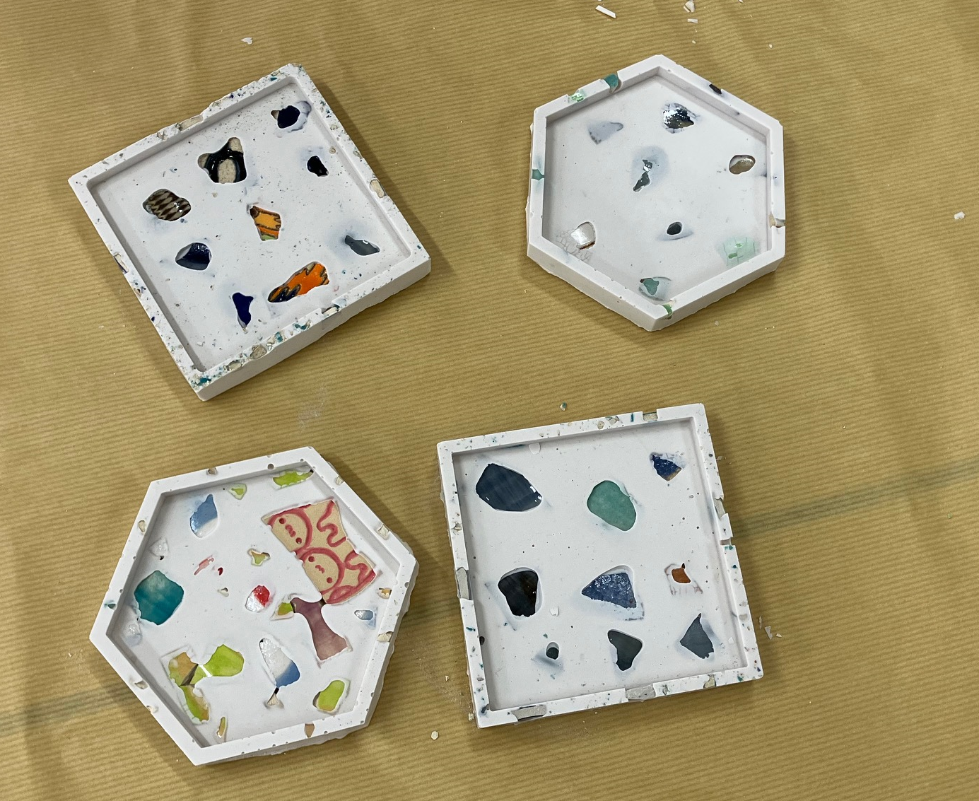 陶器端材で作ったオリジナルトレー