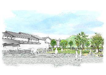 憩いの広場透視図1