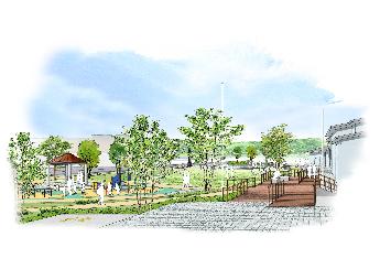 憩いの広場透視図2